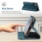 CaseMe 013 Multifunctional Horizontal Flip Leather Case with Holder & Card Slot & Wallet For Xiaomi Redmi Note 10 5G(Blue)