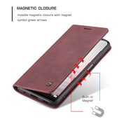 CaseMe 013 Multifunctional Horizontal Flip Leather Case with Holder & Card Slot & Wallet For Xiaomi Redmi Note 10 5G(Wine Red)