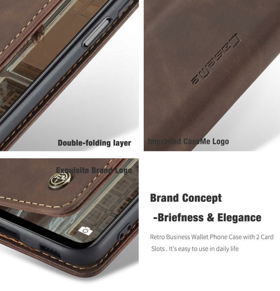 CaseMe 013 Multifunctional Horizontal Flip Leather Case with Holder & Card Slot & Wallet For Xiaomi Redmi Note 10 5G(Coffee)