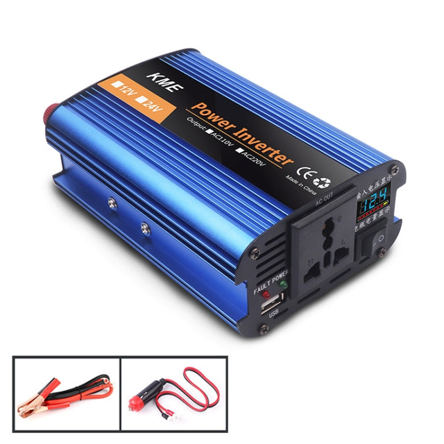 Carmaer 500W Car Smart Multi-function Digital Display Inverter Household Power Converter, Specification:24V to 220V