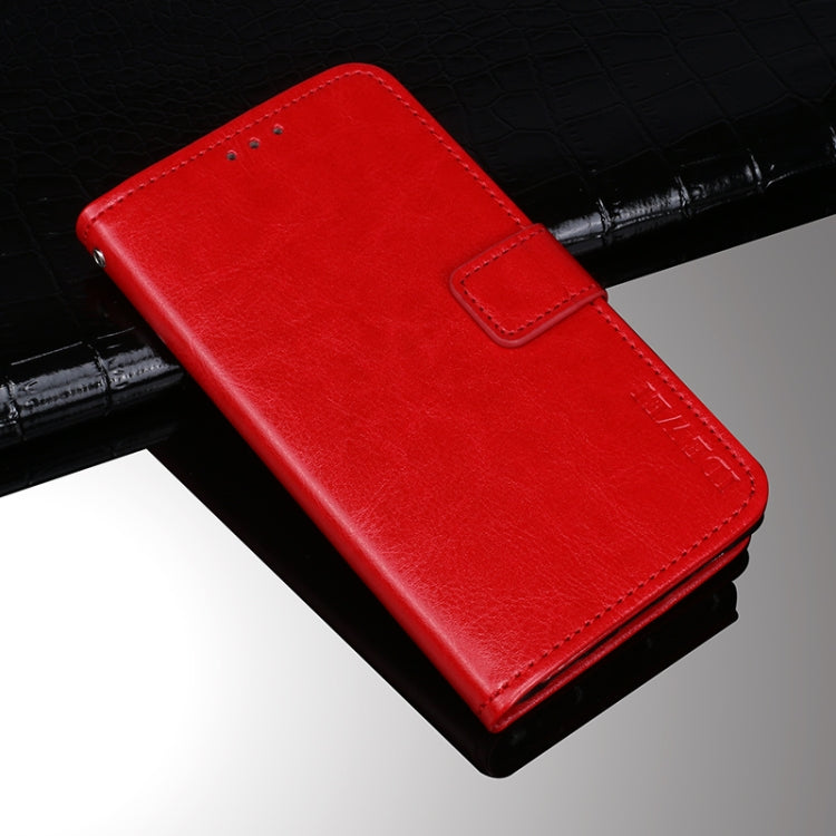 idewei Crazy Horse Texture Horizontal Flip Leather Case with Holder & Card Slots & Wallet For Tecno Spark 7P(Red) - free shipping - PMC TechLife - Order now!