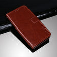 idewei Crazy Horse Texture Horizontal Flip Leather Case with Holder & Card Slots & Wallet For Tecno Spark 7P(Brown) - Tecno Cases by idewei | Online Shopping South Africa | PMC TechLife | Buy Now Pay Later Mobicred