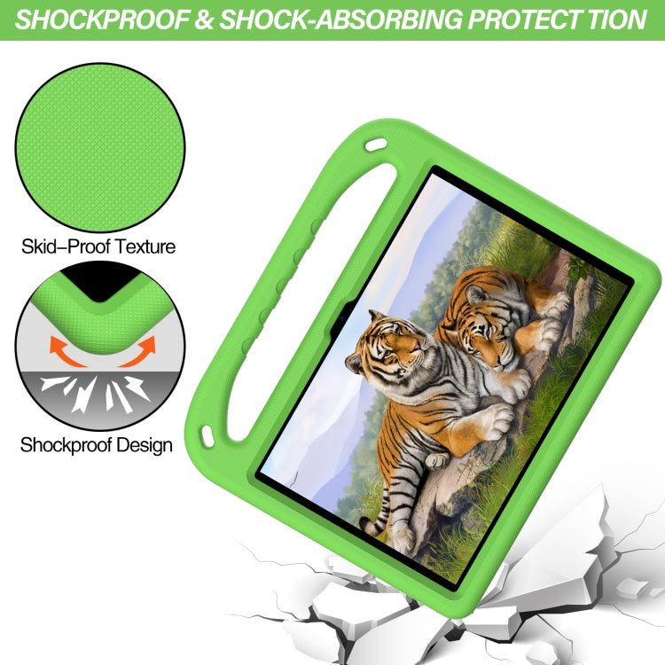 For Huawei Enjoy Tablet 2 / MatePad T10 / T10s Portable Handle EVA Shockproof Anti Falling Protective Case with Triangle Holder(Green) - Huawei by PMC TechLife | Online Shopping South Africa | PMC TechLife | Buy Now Pay Later Mobicred