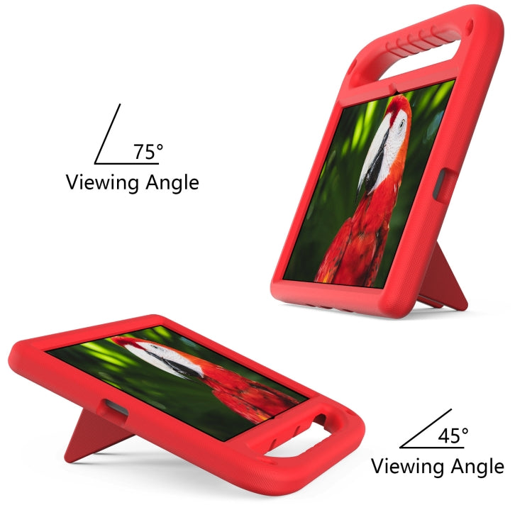 For Lenovo Tab P11 TB-J606F / Tab P11 Plus TB-J607F Portable Handle EVA Shockproof Anti Falling Protective Case with Triangle Holder(Red) - Lenovo by PMC TechLife | Online Shopping South Africa | PMC TechLife | Buy Now Pay Later Mobicred