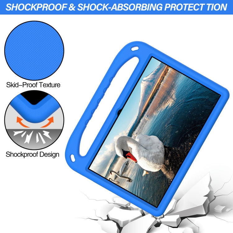 For Lenovo Tab P11 TB-J606F / Tab P11 Plus TB-J607F Portable Handle EVA Shockproof Anti Falling Protective Case with Triangle Holder(Blue) - Lenovo by PMC TechLife | Online Shopping South Africa | PMC TechLife | Buy Now Pay Later Mobicred