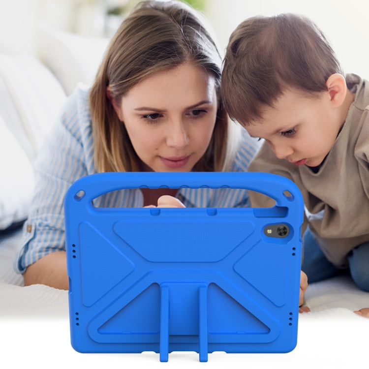 For Lenovo Tab P11 TB-J606F / Tab P11 Plus TB-J607F Portable Handle EVA Shockproof Anti Falling Protective Case with Triangle Holder(Blue) - Lenovo by PMC TechLife | Online Shopping South Africa | PMC TechLife | Buy Now Pay Later Mobicred