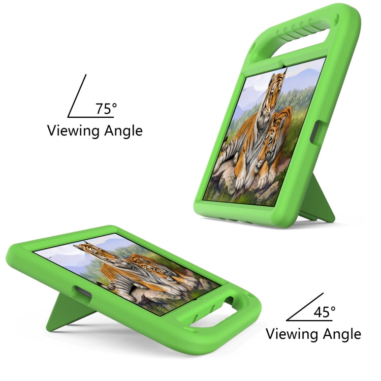 For Lenovo Tab P11 TB-J606F / Tab P11 Plus TB-J607F Portable Handle EVA Shockproof Anti Falling Protective Case with Triangle Holder(Green) - Lenovo by PMC TechLife | Online Shopping South Africa | PMC TechLife | Buy Now Pay Later Mobicred