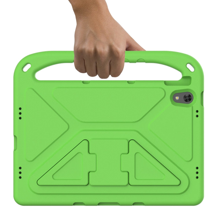 For Lenovo Tab P11 TB-J606F / Tab P11 Plus TB-J607F Portable Handle EVA Shockproof Anti Falling Protective Case with Triangle Holder(Green) - Lenovo by PMC TechLife | Online Shopping South Africa | PMC TechLife | Buy Now Pay Later Mobicred