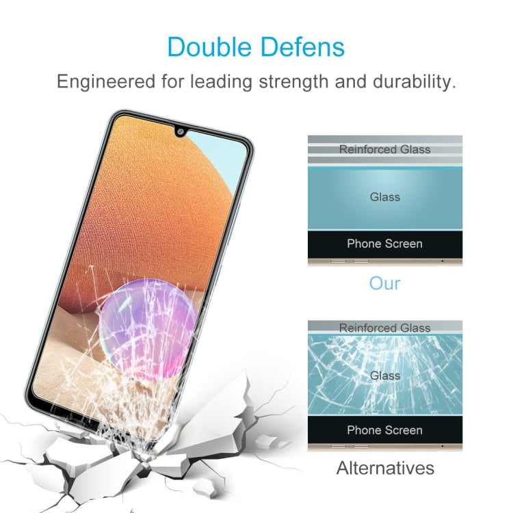 For Samsung Galaxy A32 4G 10 PCS 0.26mm 9H 2.5D Tempered Glass Film