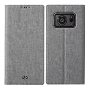 For Sharp Aquos R6 ViLi DMX Series Shockproof TPU + PU Leather Magnetic Attraction Horizontal Flip Case with Card Slot & Holder(Grey)