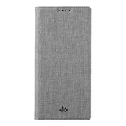For Sharp Aquos R6 ViLi DMX Series Shockproof TPU + PU Leather Magnetic Attraction Horizontal Flip Case with Card Slot & Holder(Grey)