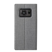 For Sharp Aquos R6 ViLi DMX Series Shockproof TPU + PU Leather Magnetic Attraction Horizontal Flip Case with Card Slot & Holder(Grey)