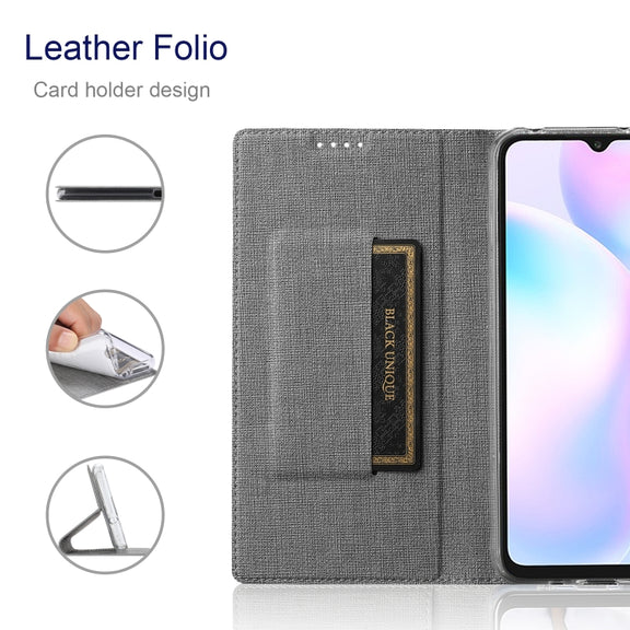 For Sharp Aquos R6 ViLi DMX Series Shockproof TPU + PU Leather Magnetic Attraction Horizontal Flip Case with Card Slot & Holder(Grey)