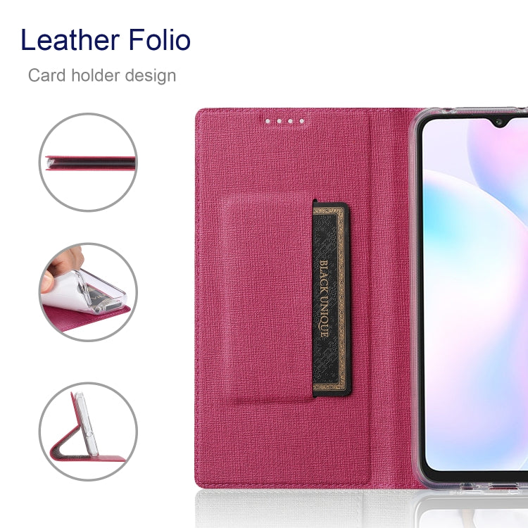 For Sharp Aquos R6 ViLi DMX Series Shockproof TPU + PU Leather Magnetic Attraction Horizontal Flip Case with Card Slot & Holder(Rose Red) - free shipping - PMC Jewellery - Order now!