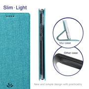 For Sharp Aquos R6 ViLi DMX Series Shockproof TPU + PU Leather Magnetic Attraction Horizontal Flip Case with Card Slot & Holder(Blue)