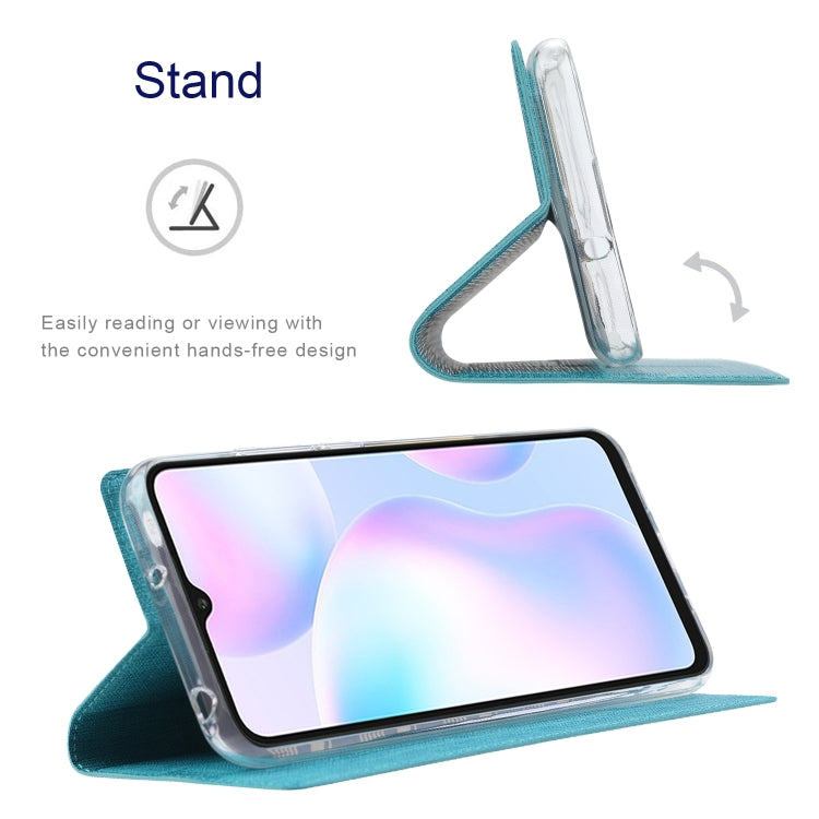 For Sharp Aquos R6 ViLi DMX Series Shockproof TPU + PU Leather Magnetic Attraction Horizontal Flip Case with Card Slot & Holder(Blue)