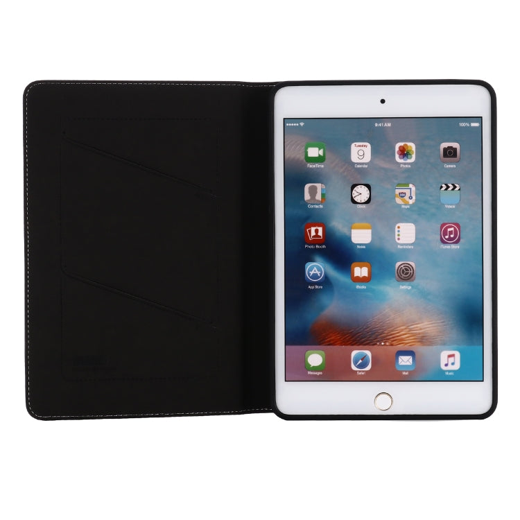 For iPad Mini 2019 & 4 & 3 & 2 & 1 GEBEI PU+TPU Horizontal Flip Protective Case with Holder & Card Slots(Black) - free shipping - PMC Jewellery - Order now!