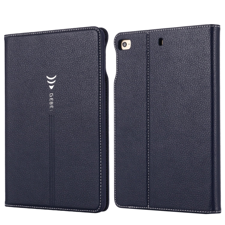 For iPad Mini 2019 & 4 & 3 & 2 & 1 GEBEI PU+TPU Horizontal Flip Protective Case with Holder & Card Slots(Blue) - free shipping - PMC Jewellery - Order now!