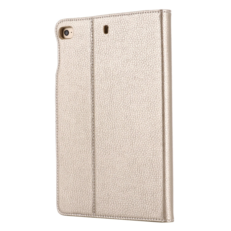 For iPad Mini 2019 & 4 & 3 & 2 & 1 GEBEI PU+TPU Horizontal Flip Protective Case with Holder & Card Slots(Gold) - free shipping - PMC Jewellery - Order now!