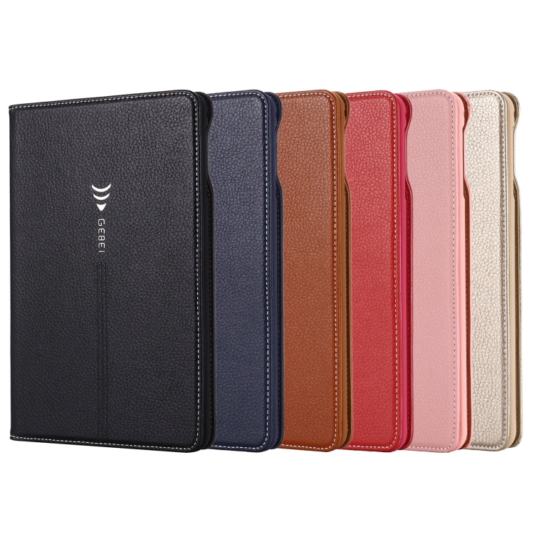For iPad Mini 2019 & 4 & 3 & 2 & 1 GEBEI PU+TPU Horizontal Flip Protective Case with Holder & Card Slots(Gold) - free shipping - PMC Jewellery - Order now!