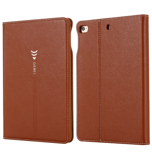 For iPad Mini 2019 & 4 & 3 & 2 & 1 GEBEI PU+TPU Horizontal Flip Protective Case with Holder & Card Slots(Brown) - free shipping - PMC Jewellery - Order now!