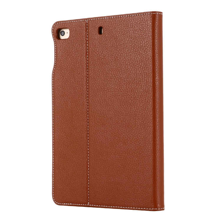 For iPad Mini 2019 & 4 & 3 & 2 & 1 GEBEI PU+TPU Horizontal Flip Protective Case with Holder & Card Slots(Brown) - free shipping - PMC Jewellery - Order now!
