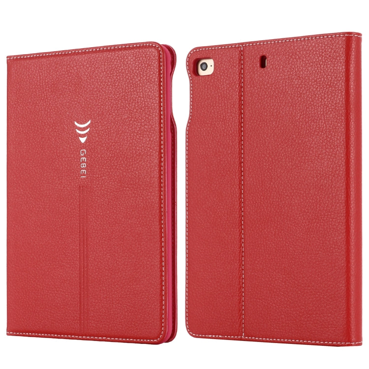 For iPad Mini 2019 & 4 & 3 & 2 & 1 GEBEI PU+TPU Horizontal Flip Protective Case with Holder & Card Slots(Red) - free shipping - PMC Jewellery - Order now!
