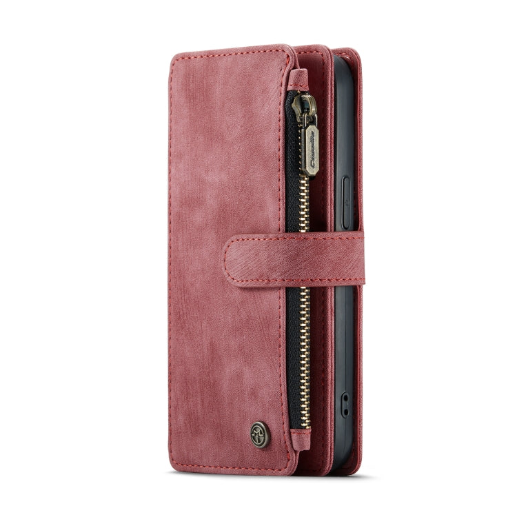 For iPhone 13 CaseMe-C30 PU + TPU Multifunctional Horizontal Flip Leather Case with Holder & Card Slot & Wallet & Zipper Pocket(Red) - iPhone 13 Cases by CaseMe | Online Shopping South Africa | PMC Jewellery | Buy Now Pay Later Mobicred