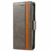 For Doogee X96 Pro CaseNeo Business Splicing Dual Magnetic Buckle Horizontal Flip PU Leather Case with Holder & Card Slots & Wallet(Grey)
