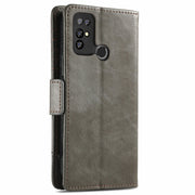 For Doogee X96 Pro CaseNeo Business Splicing Dual Magnetic Buckle Horizontal Flip PU Leather Case with Holder & Card Slots & Wallet(Grey)