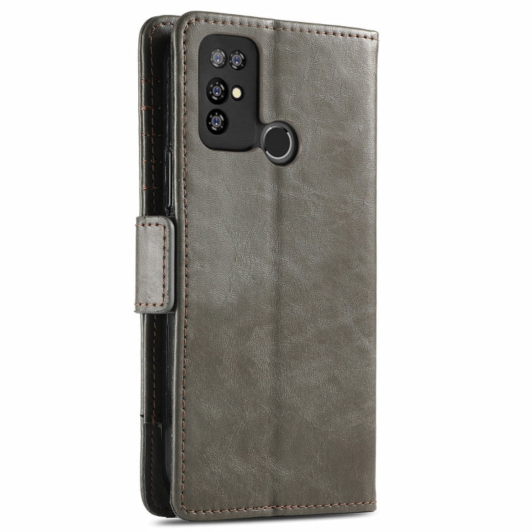 For Doogee X96 Pro CaseNeo Business Splicing Dual Magnetic Buckle Horizontal Flip PU Leather Case with Holder & Card Slots & Wallet(Grey)