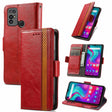 For Doogee X96 Pro CaseNeo Business Splicing Dual Magnetic Buckle Horizontal Flip PU Leather Case with Holder & Card Slots & Wallet(Red) - More Brand by PMC TechLife | Online Shopping South Africa | PMC TechLife | Buy Now Pay Later Mobicred