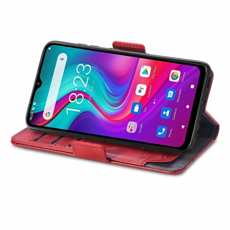 For Doogee X96 Pro CaseNeo Business Splicing Dual Magnetic Buckle Horizontal Flip PU Leather Case with Holder & Card Slots & Wallet(Red) - More Brand by PMC TechLife | Online Shopping South Africa | PMC TechLife | Buy Now Pay Later Mobicred
