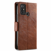 For Doogee X96 Pro CaseNeo Business Splicing Dual Magnetic Buckle Horizontal Flip PU Leather Case with Holder & Card Slots & Wallet(Brown)