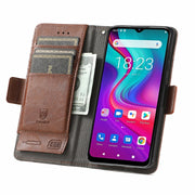 For Doogee X96 Pro CaseNeo Business Splicing Dual Magnetic Buckle Horizontal Flip PU Leather Case with Holder & Card Slots & Wallet(Brown)
