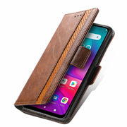 For Doogee X96 Pro CaseNeo Business Splicing Dual Magnetic Buckle Horizontal Flip PU Leather Case with Holder & Card Slots & Wallet(Brown)