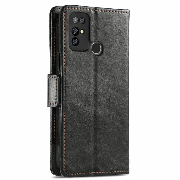 For Doogee X96 Pro CaseNeo Business Splicing Dual Magnetic Buckle Horizontal Flip PU Leather Case with Holder & Card Slots & Wallet(Black)