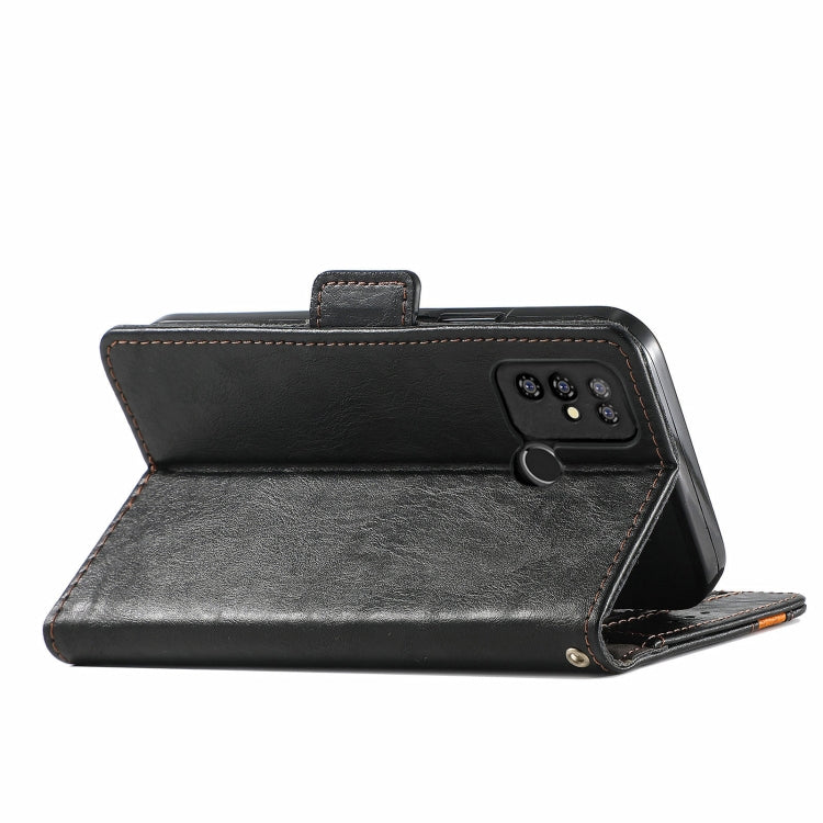 For Doogee X96 Pro CaseNeo Business Splicing Dual Magnetic Buckle Horizontal Flip PU Leather Case with Holder & Card Slots & Wallet(Black)