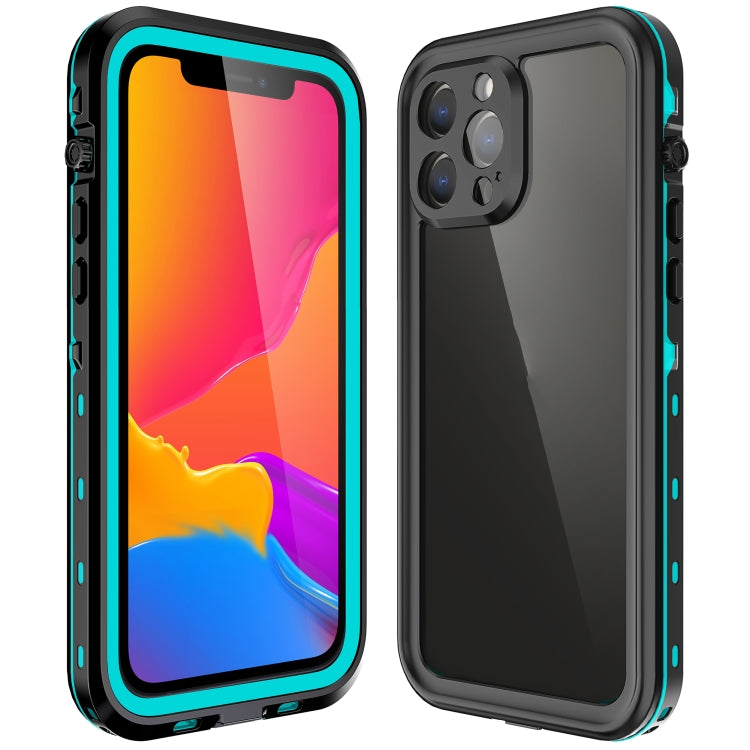 For iPhone 13 Pro Max RedPepper Transparent Dot Shockproof Waterproof PC + TPU Protective Case  (Blue) - iPhone 13 Pro Max Cases by RedPepper | Online Shopping South Africa | PMc TechLife | Buy Now Pay Later Mobicred