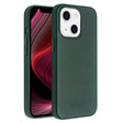 For iPhone 13 QIALINO Nappa Cowhide MagSafe Magnetic Protective Case(Dark Green) - iPhone 13 Cases by QIALINO | Online Shopping South Africa | PMC TechLife | Buy Now Pay Later Mobicred