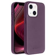 For iPhone 13 QIALINO Nappa Cowhide MagSafe Magnetic Protective Case(Purple Crystal)