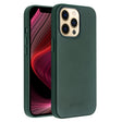 For iPhone 13 Pro Max QIALINO Nappa Cowhide MagSafe Magnetic Protective Case (Dark Green) - iPhone 13 Pro Max Cases by QIALINO | Online Shopping South Africa | PMC TechLife | Buy Now Pay Later Mobicred