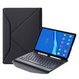 BM10 Diamond Texture Detachable Bluetooth Keyboard Leather Tablet Case with Pen Slot & Triangular Back Support For Lenovo Smart Tab M10 HPD Plus TB-X606F 10.3 inch(Black) - Lenovo Keyboard by PMC TechLife | Online Shopping South Africa | PMC TechLife