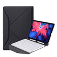 BM12 Diamond Texture Detachable Bluetooth Keyboard Leather Tablet Case with Pen Slot & Triangular Back Support For Lenovo Pad Plus 11 inch TB-J607F / Tab P11 11 inch TB-J606F(Black White) - free shipping - PMC TechLife - Order now!