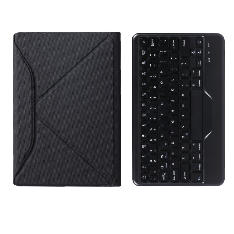 BM13 Diamond Texture Detachable Bluetooth Keyboard Leather Tablet Case with Pen Slot & Triangular Back Support For Lenovo Pad Pro 11.5 inch 2021 TB-J716F / Tab P11 Pro 11.5 inch TB-J706F(Black) - Lenovo Keyboard by PMC TechLife | Online Shopping South Africa | PMC TechLife