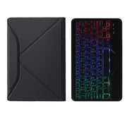 BM13S Backlight Edition Diamond Texture Detachable Bluetooth Keyboard Leather Tablet Case with Pen Slot & Triangular Back Support For Lenovo Pad Pro 11.5 inch 2021 TB-J716F / Tab P11 Pro 11.5 inch TB-J706F(Black)