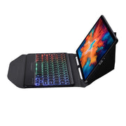 BM13S Backlight Edition Diamond Texture Detachable Bluetooth Keyboard Leather Tablet Case with Pen Slot & Triangular Back Support For Lenovo Pad Pro 11.5 inch 2021 TB-J716F / Tab P11 Pro 11.5 inch TB-J706F(Black)