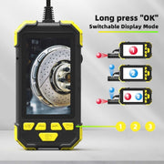 Y19 3.9mm Single Lens Hand-held Hard-wire Endoscope with 4.3-inch IPS Color LCD Screen, Cable Length:3.5m(Yellow)