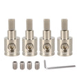 A5683 4 PCS Car Large Size Nickel-plated Brass 0GA to 4GA Audio Terminal Block with Screws - Terminal connectors by PMC TechLife | Online Shopping South Africa | PMC TechLife | Buy Now Pay Later Mobicred