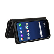 For LG G9 / Velvet Skin Feel PU + TPU Horizontal Flip Leather Case With Holder & 15 Cards Slot & Wallet & Zipper Pocket & Lanyard(Black)